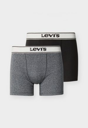 MEN BRIEF 2 PACK - Alsónadrágok - black/dark grey