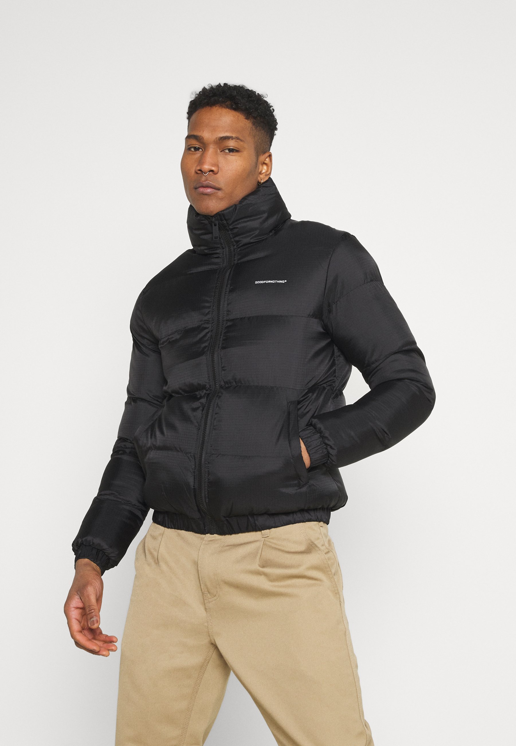 jacket with feather trim