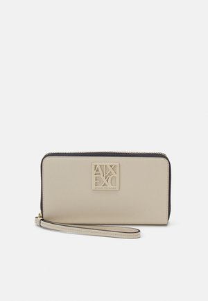 Armani Exchange, WALLET ZIP AROUND - Monedero - dusty ground