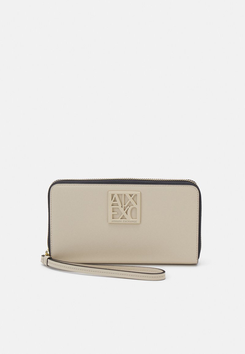 Armani Exchange WALLET ZIP AROUND - Monedero - dusty ground