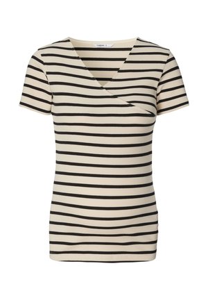 STILL SANSON - Print T-shirt - cream stripe