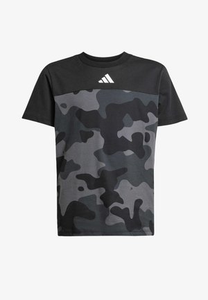SEASONAL ESSENTIALS CAMO - Majica kratkih rukava s printom - black white