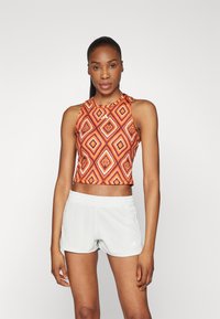 adidas Performance ADIDAS FARM RIO TANK - Top - mystery brown/fox red/easy yellow