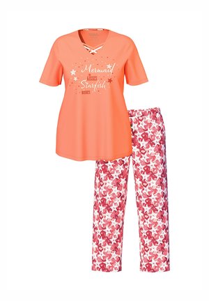 Ulla Popken STARFISH TWO PIECE SET - Conjunto de pijama - coral