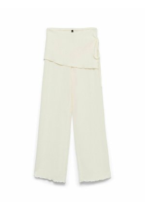 Vero Moda, TROUSERS VMNORA MID WAIST TROUSERS - Pantalon classique - snow white