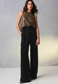 Next ELASTICATED BACK WIDE LEG . TALL  - Hlače - black