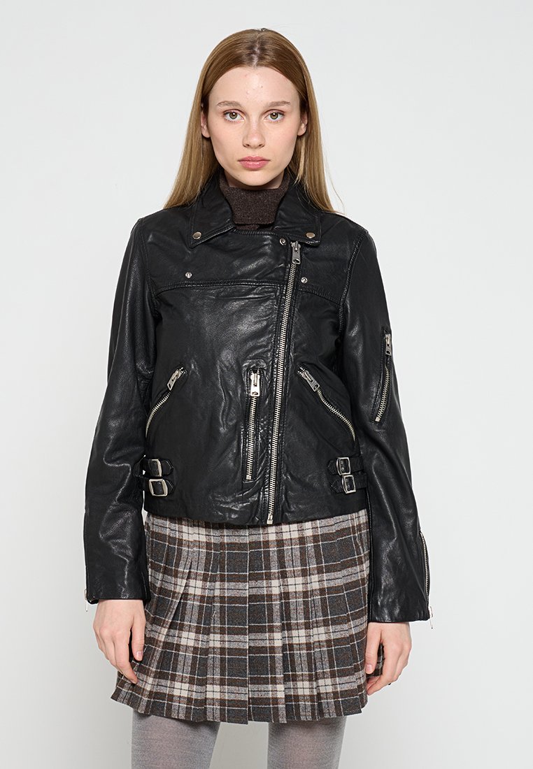 AllSaints Leren jas zwart AllSaints Leren jas zwart