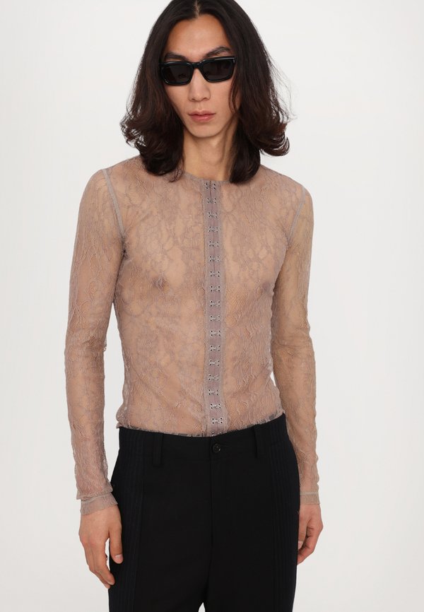 HOOKED LONG UNISEX - Long sleeved top - beige3