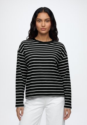 ONLY, ONLHAPPY - Camiseta de manga larga - black/cloud dancer lena