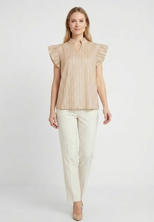 Opal Studio, IRIS - Pluus - beige camel stripe