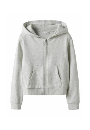 NKFMILLE UNB - Felpa con zip - light grey melange