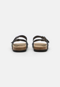 Pier One LEATHER UNISEX - Tofflor & inneskor - dark grey