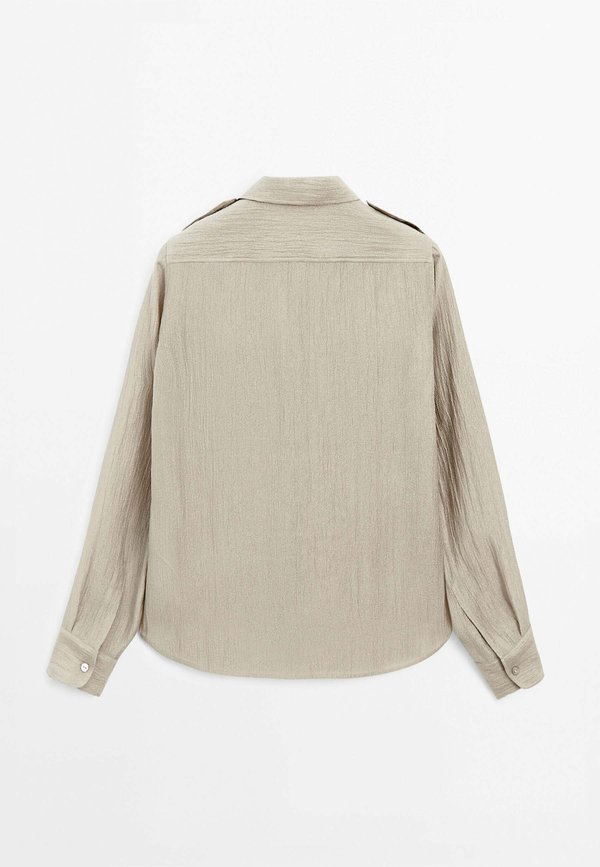 Button-down blouse - beige3