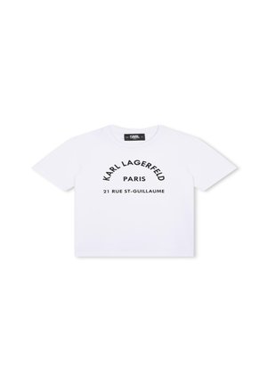 AVEC PLACÉ - T-shirt imprimé - blanc