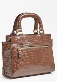 Guess Sac A Main Katey Imprime Croco Handtasche Marron Braun Zalando It