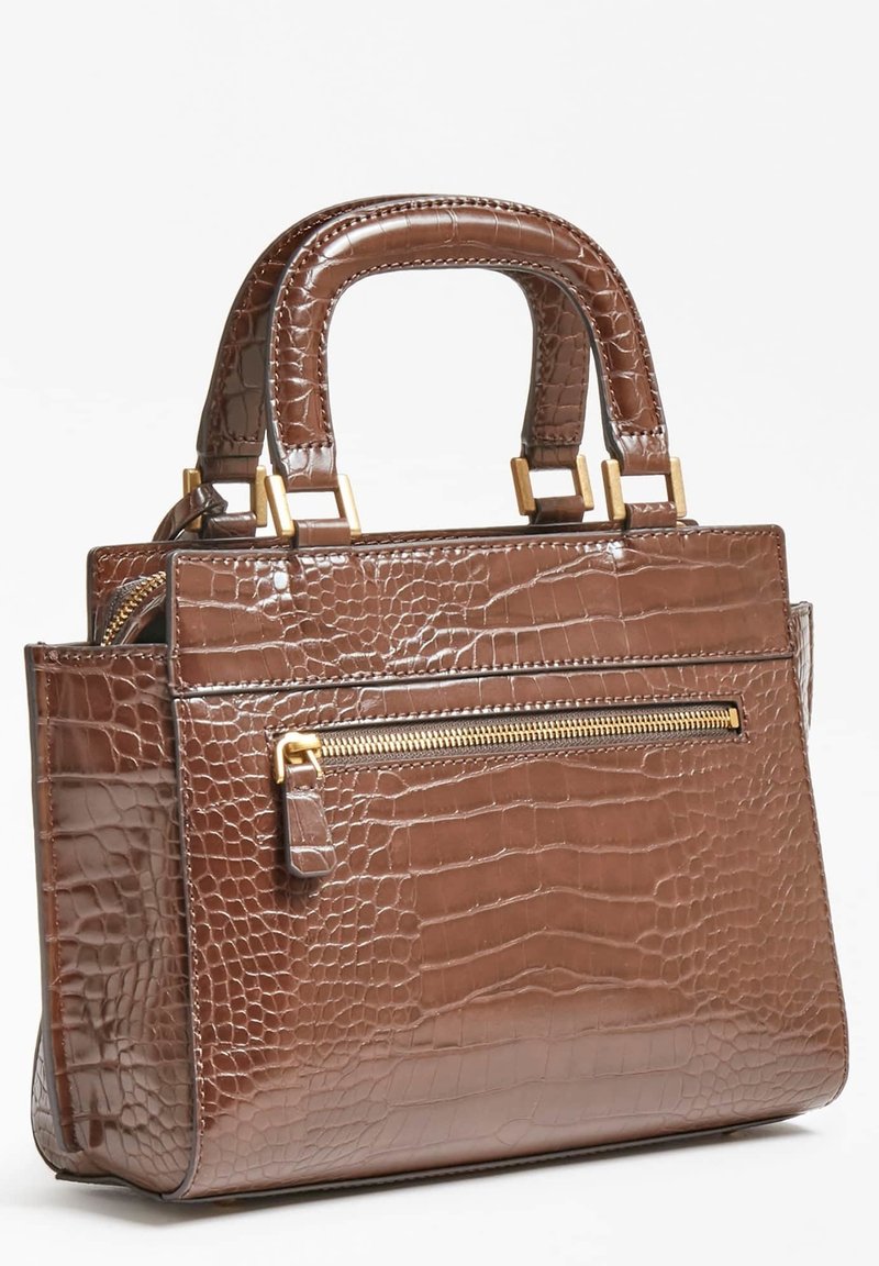 Sac Croco Sac BandouliÃ¨re Guess Marron Katey Prix Sac A Main
