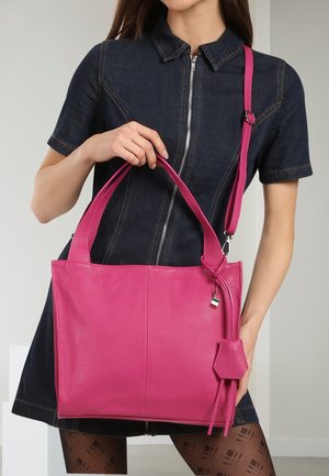 DrachenLeder, Handtasche - fuchsia, rosa