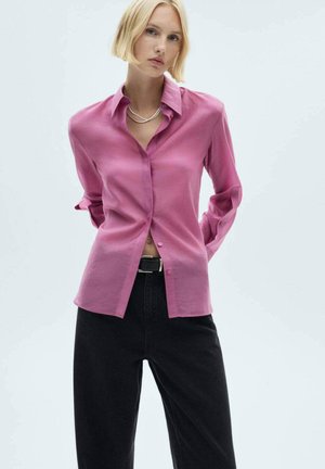 Mango Bluza z gumbi - pink