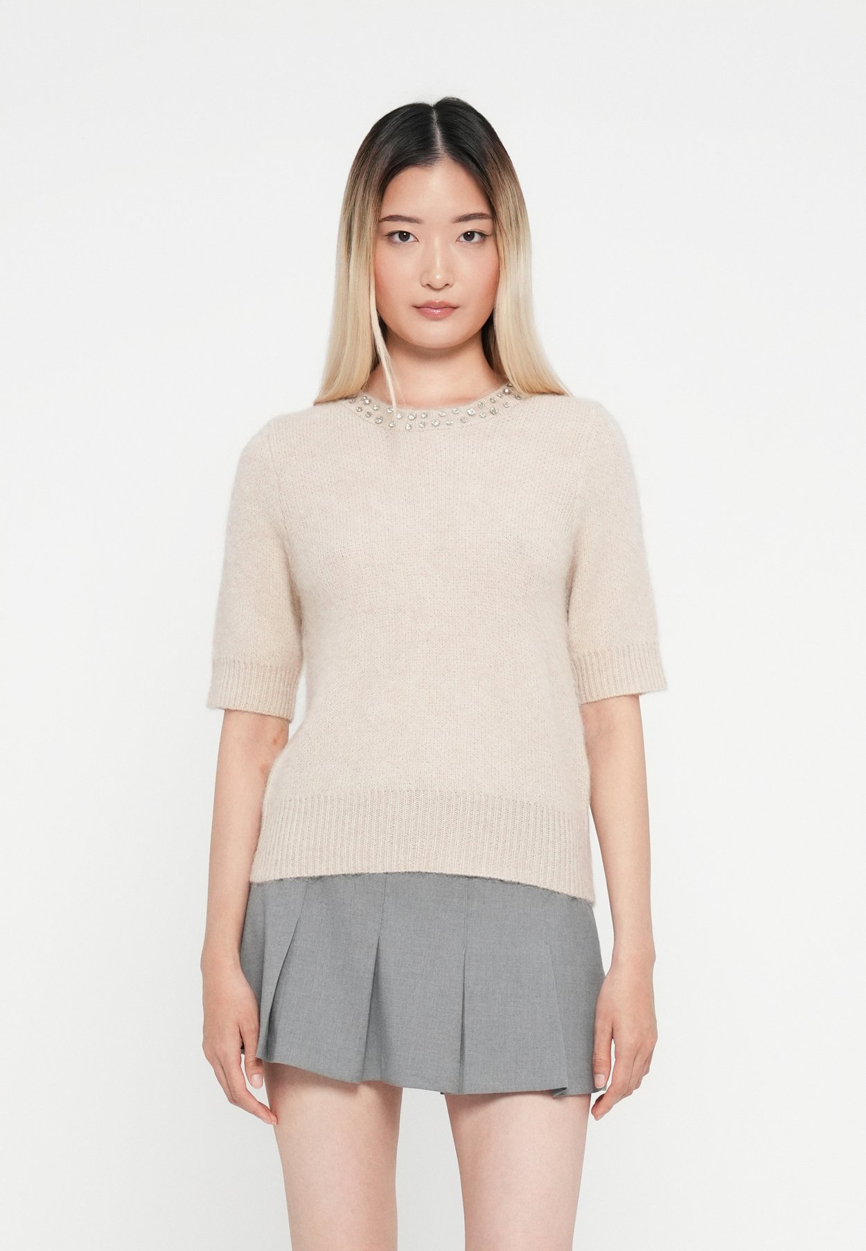 ONLRINA LIFE RHINESTONE O NECK