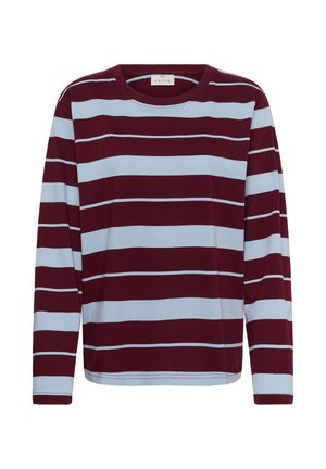 Kaffe, KAWINNY LONG SLEEVE - Longsleeve - windsor wine blue stripe