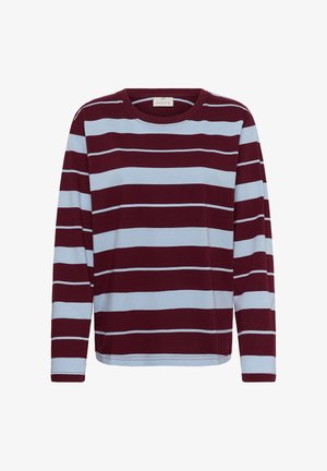 Kaffe, KAWINNY LONG SLEEVE - Longsleeve - windsor wine blue stripe