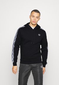 Sergio Tacchini DELACO HOODIE - Sweatshirt - black/white