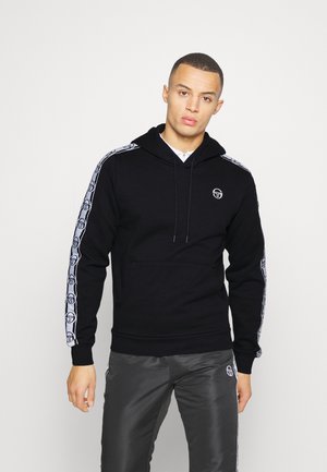 DELACO HOODIE - Sweatshirt - black/white
