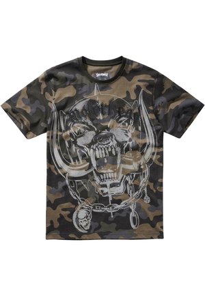 Brandit MOTÖRHEAD  WARPIG PRINT - Print T-shirt - darkcamo