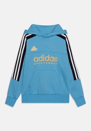 adidas Performance TIRO NATIONS PACK KIDS - Jersey con capucha - light blue/black/white/hazy beige