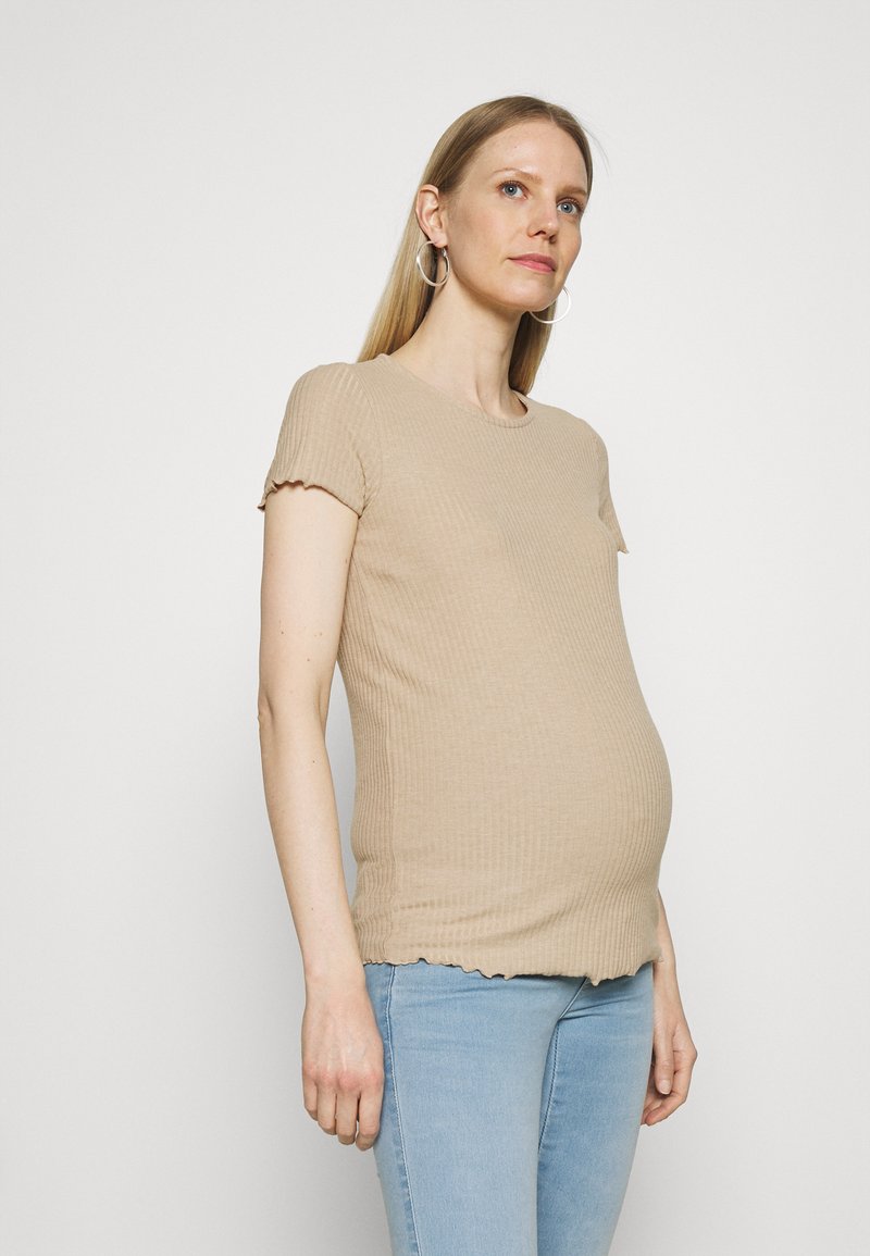 ONLY MATERNITY OLMEMMA  - T-shirt básica - humus/melange