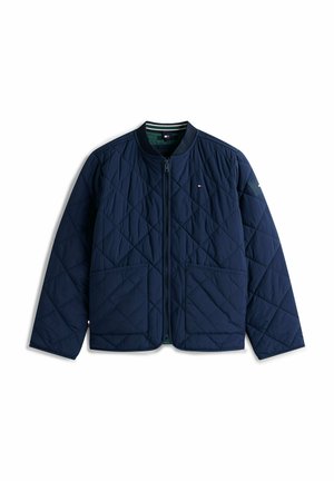 Tommy Hilfiger TOMMY HILFIGER LIGHTWEIGHT QUILTED ZIP-THRU JACKET - Vinterjakker - dark blue