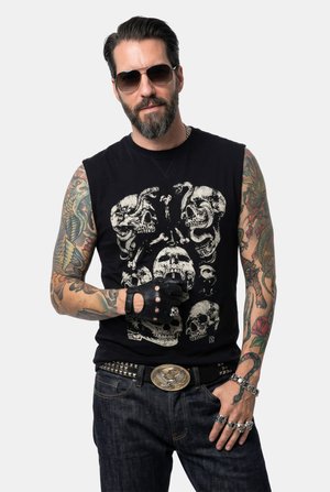 JP1880 CHEST PRINT - Top - black