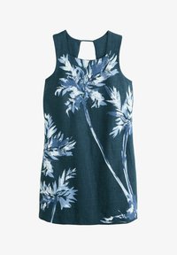 Niet geselecteerd, navy blue placement floral print