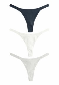 Self. 3 PACK - Stringid - navy blue  grey  cream