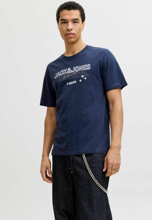 GEDRUCKT - Camiseta estampada - navy blazer