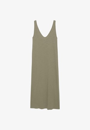 PULL&BEAR, STRAPPY - MIDI DRESS - Robe longue - khaki