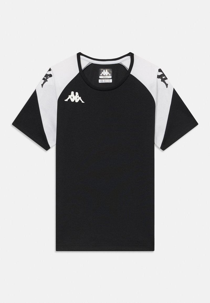 Kappa LORETO UNISEX - Sporta krekli - black/white