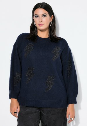 GLITTER MOTIF - Maglione - navy