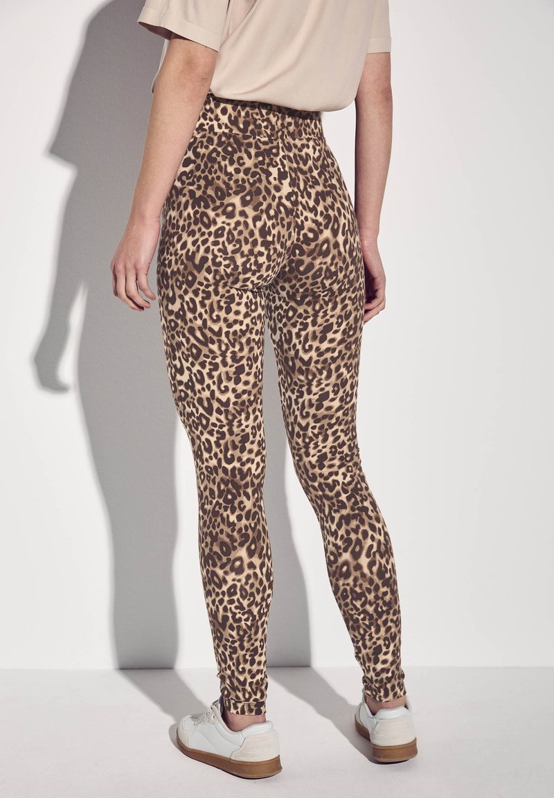 Leggings Leo Wintermantel Street One MIT LEO-MUSTER Leggings Hosen