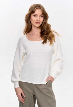 Strickpullover - white