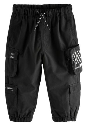 MULTI POCKET - Cargo trousers - black
