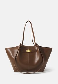 LONG STRAP BAG - Saco de mão - dark brown