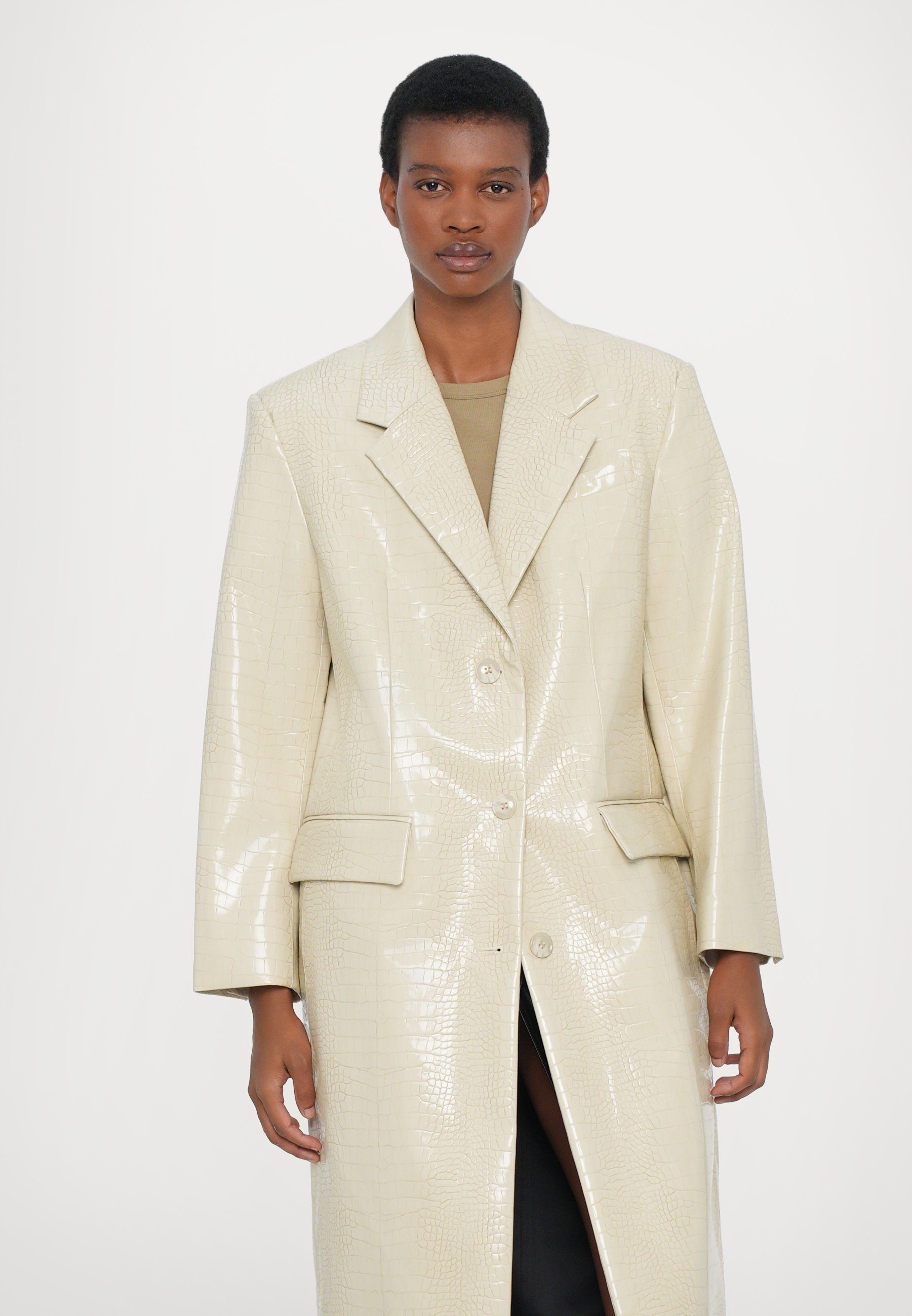 STAND STUDIO NICKI COAT - Classic coat - seashell/beige - Zalando
