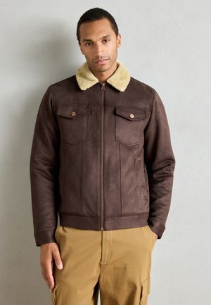 Kunstlederjacke - seal brown