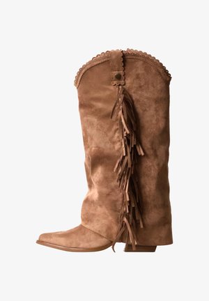 Findlay, BOTTES À ZIP FINDLAY - Cowboy- / bikerstøvler - taupe