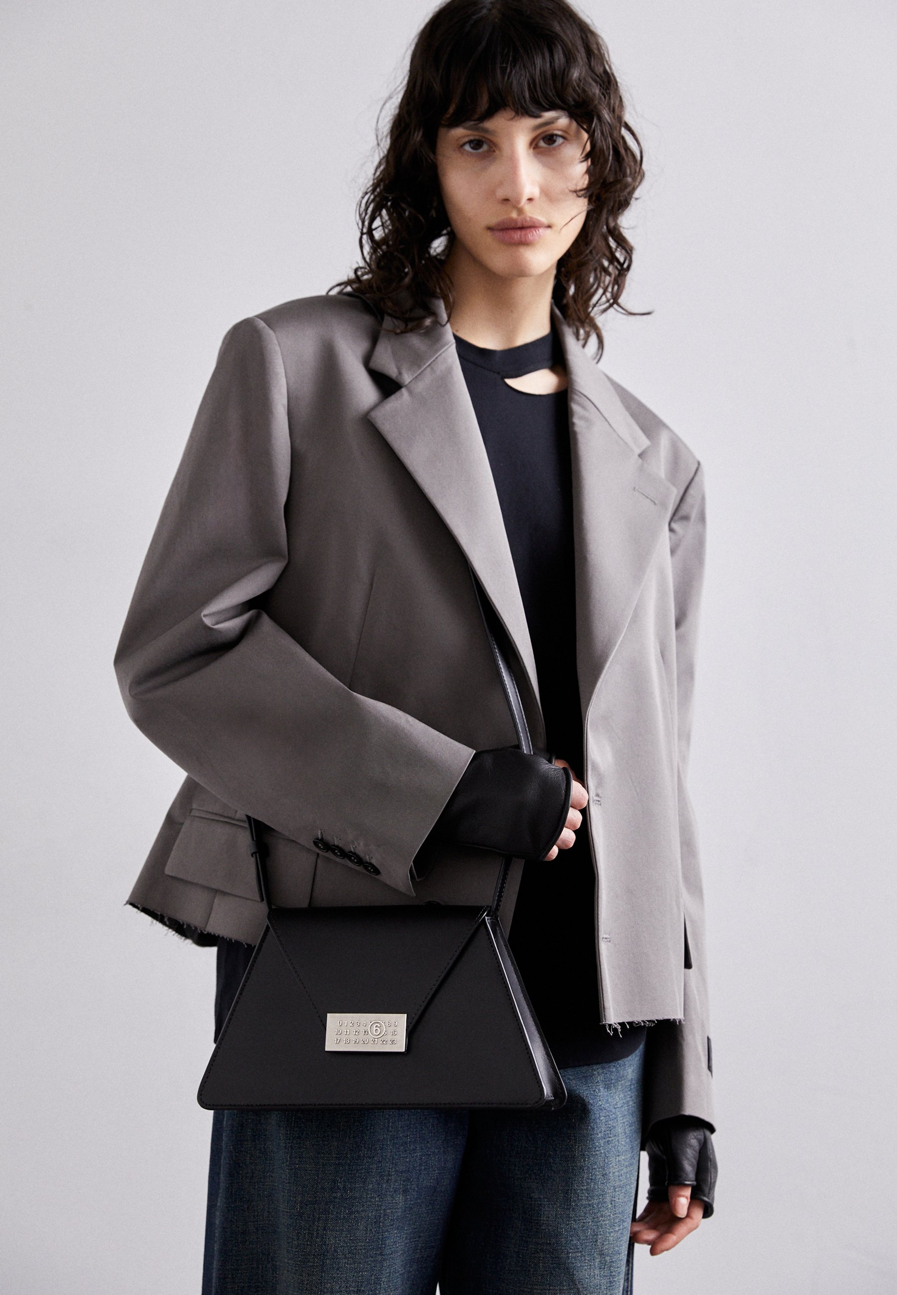 MM6 Maison Margiela NUMBERS - Across body bag - black/black - Zalando