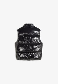 Bershka SHINY PUFFER - Strukirani kaput - black