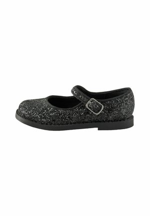 Next, SQUARE TOE MARY JANE SHOES - Ankle strap ballerina shoes - black glitter