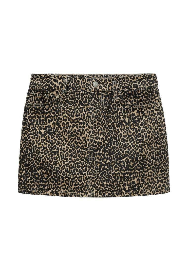 Mango Minirok bruin Mango Minirok bruin