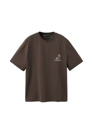 Mango, ADULT - T-shirt imprimé - dark brown